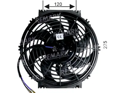 FAN MOTORU [12V.HELIX PERVANELI 10" TERS] []