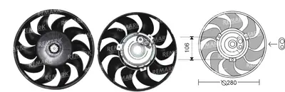 FAN MOTORU [] [VW.TRANSPORTER T4 2,4 1994->2001]