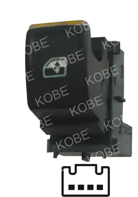 CAM ACMA KAPAMA ANAHTARI [SAG CAM TEKLI - KROM - 4P.] [VW.PASSAT 2016-]