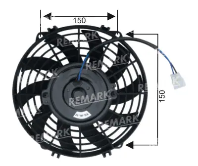 FAN MOTORU [12V.PERVANELI 7"] []