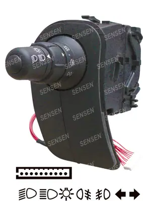 SİNYAL VE FAR KOLU [SOL TARAF OTOMATİKSİZ FAR DEVRELİ İKİ SİSLİ] [RENAULT KANGOO III 2008->2012 - CLIO III 2008->2012 - MODUS 2005->2010]