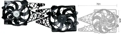 FAN MOTORU [CERCEVELI] [FIAT DOBLO 1,3-1.9 JTD 2001-2018]