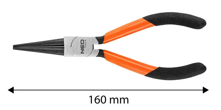Yuvarlak ağızlı pense 160 mm