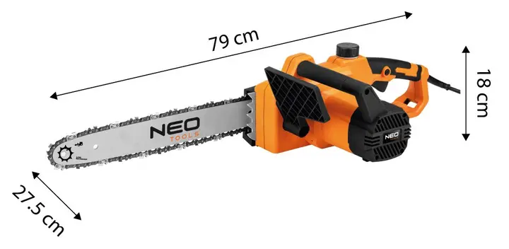 Motorlu testere 1800W, 405mm pala