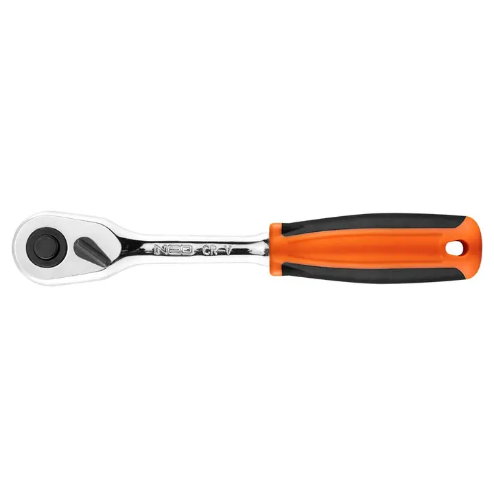 Cırcır kolu 1/4, 45 diş, düz, 155 mm