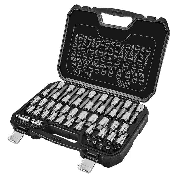Lokma üzerinde Torx uçları, 49 parça set