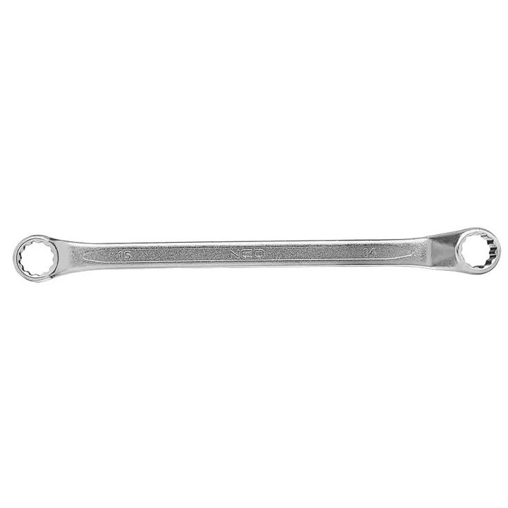 Eğik yıldız anahtar 14x15mm CrV, DIN 838