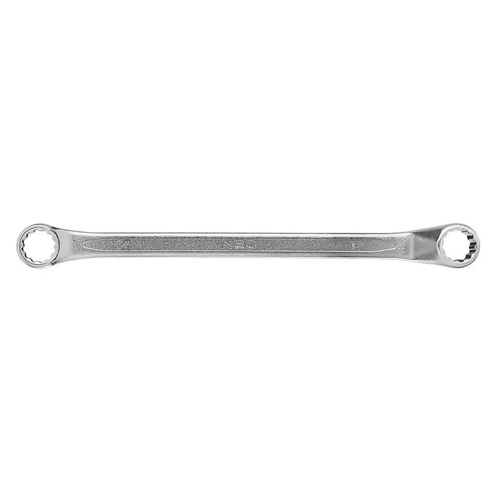Eğik yıldız anahtar 16x17mm CrV, DIN 838