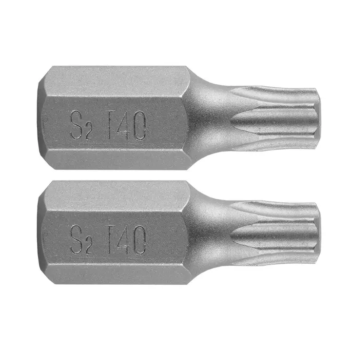 Torx uç T40 x 30 mm, S2, 2 adet