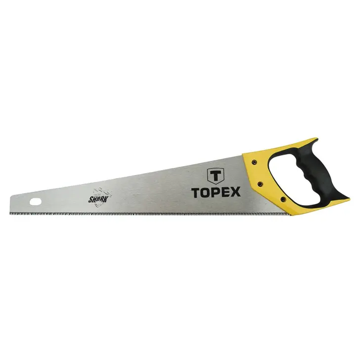 El testeresi 450 mm, Shark, 11 TPI, 3 kenarı bilenmiş sertleştirilmiş diş, çift malzemeli sap