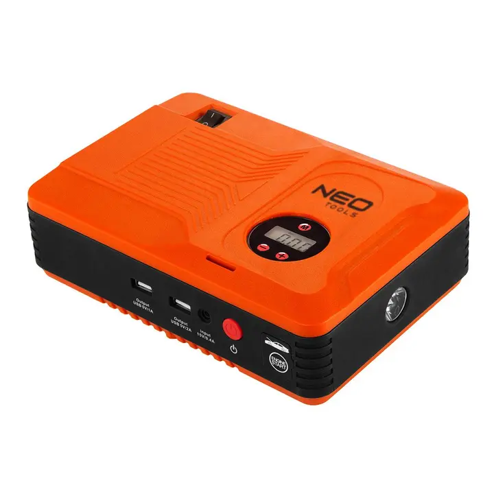 Takviye cihazı (jumpstarter), powerbank - 14Ah, kompresör 3,5 BAR, fener