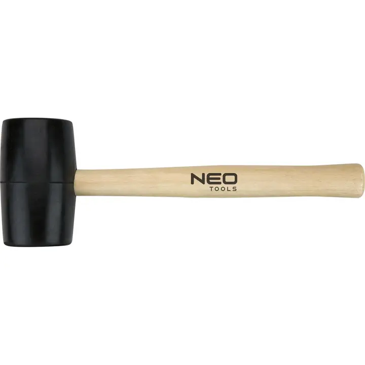 Lastik çekiç 63 mm, 680 g, ahşap saplı