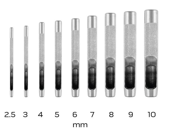 9 Parça Zımba Seti, çap 2,5-10 mm, Oxford Kılıf