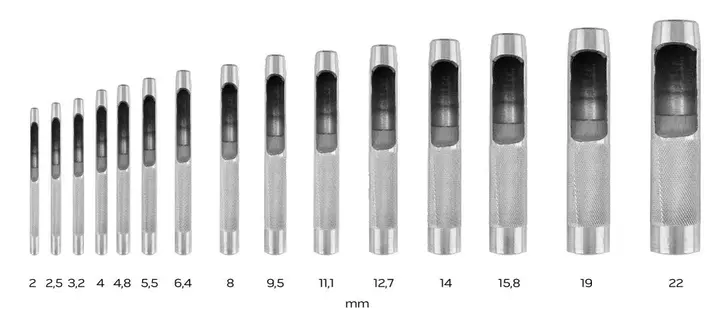 15 Parça Zımba Seti, çap 2-22 mm, Oxford Kılıf