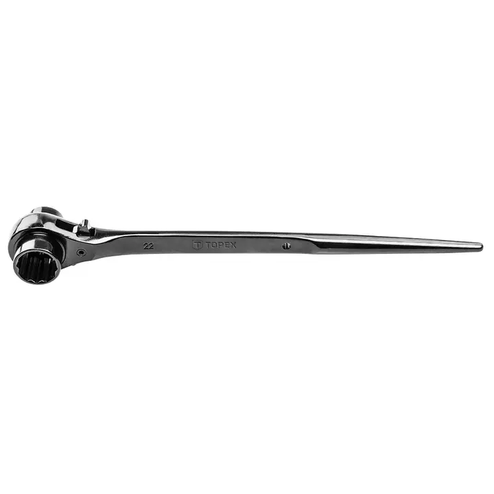 Çift lokmalı cırcırlı iskele anahtarı 19 x 22 mm