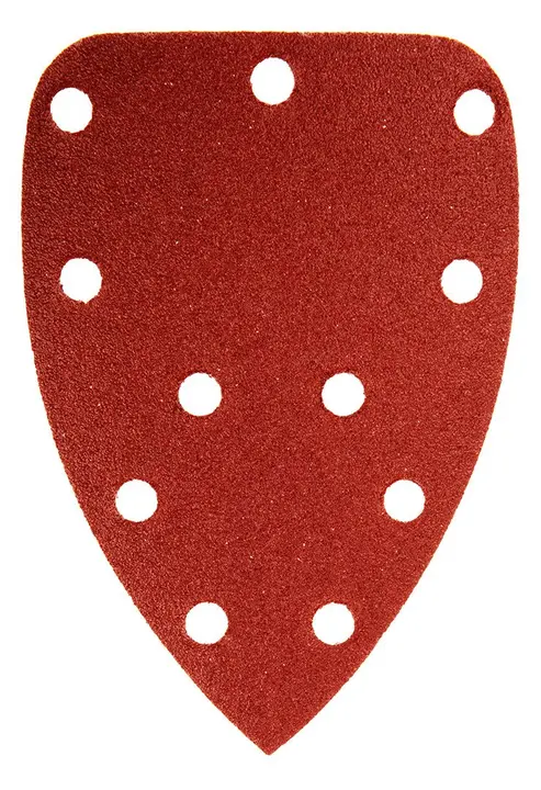 Cırt bantlı zımpara yaprağı, ütü tipi 80 x 140 mm, P100, 5 adet, 59G336 için 11 delikli