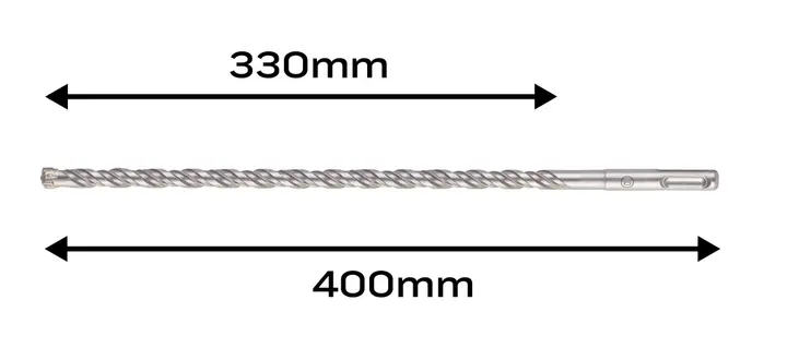 SDS Plus takviyeli beton matkap ucu 10 x 400 mm, quatro