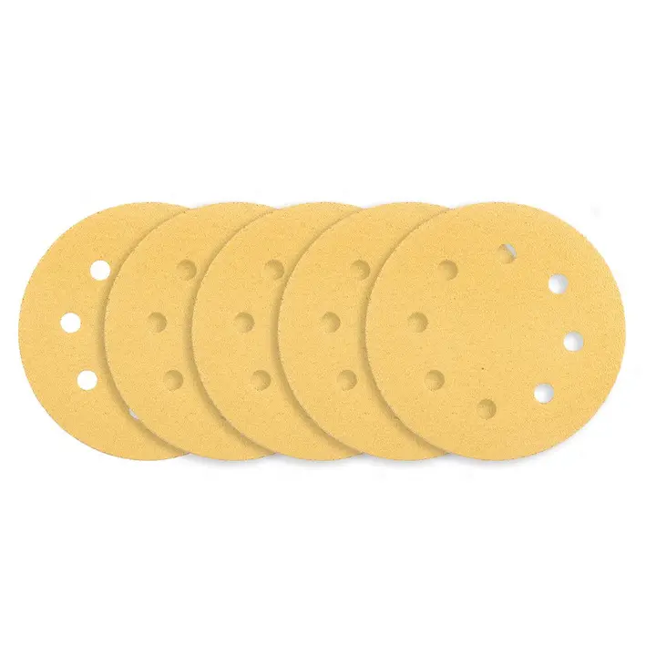 Zımpara kağıdı, cırt bantlı 180 mm, K80, 5 adet, 59G263 zımpara makinesi için 8 delikli