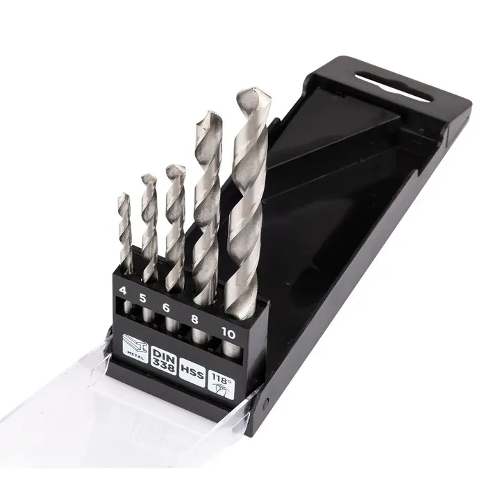 HSS metal matkap ucu, 4 - 10 mm, 5 parça set