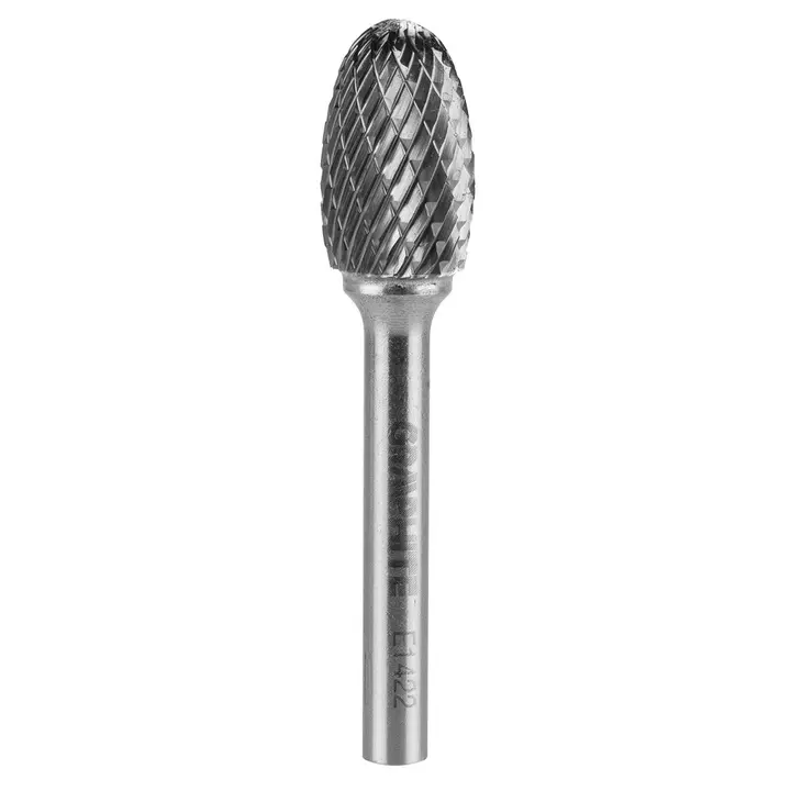 Metal freze ucu HM, tip E (oval), 14 x 22 mm, şaft 6 x 45 mm
