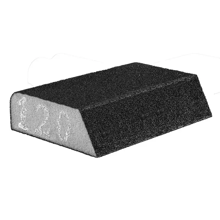 Zımpara süngeri 98 x 25 x 68 mm, K120, açılı