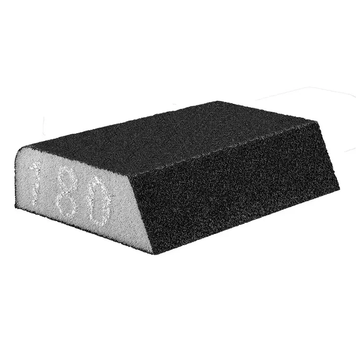 Zımpara süngeri 98 x 25 x 68 mm, K180, açılı
