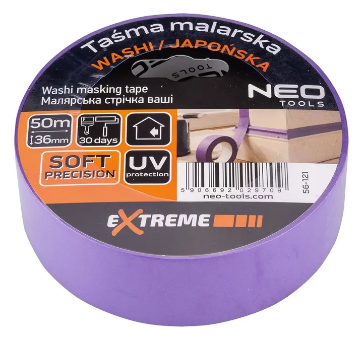 İnce washi ressam bandı 36mm x 50m