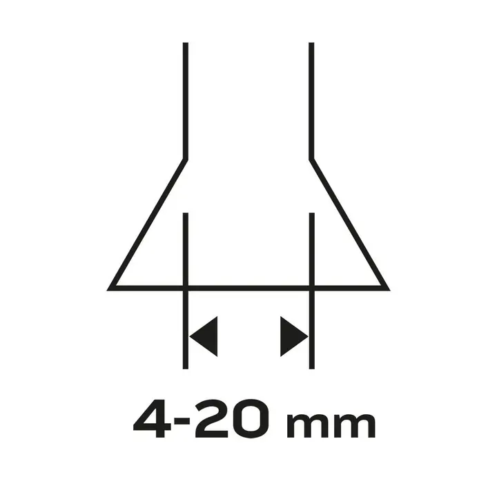 Pah açma ucu 4-20 mm, 1/4 HEX