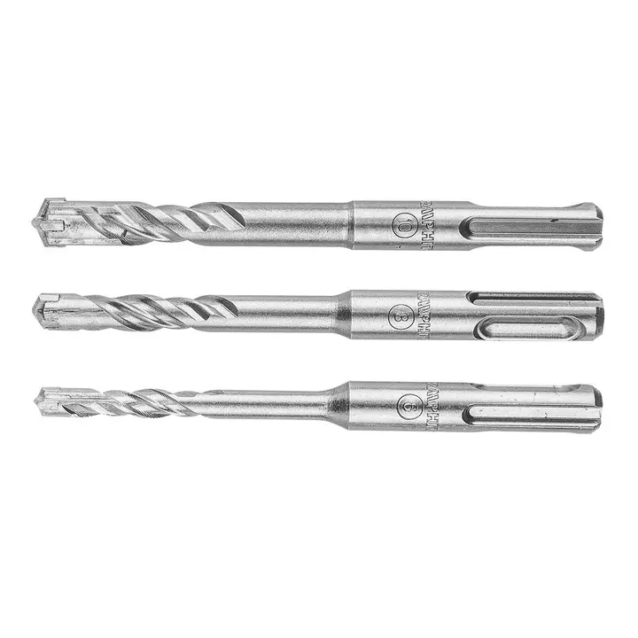 SDS Plus beton matkap ucu, quatro, 3 parça set - 6, 8, 10 x 110 mm