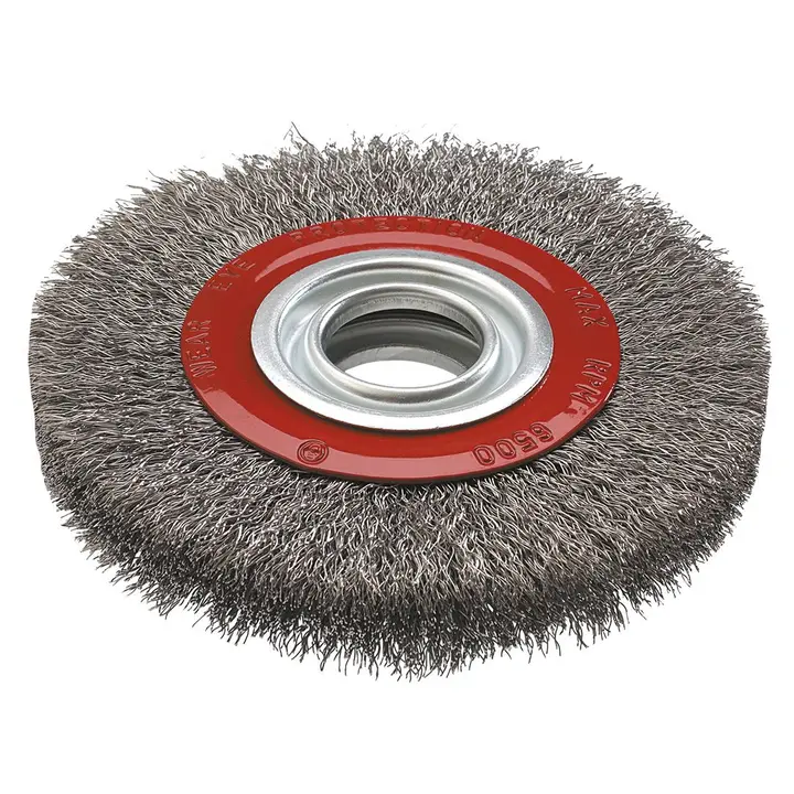 Tel çark fırça 125 x 20 mm, INOX
