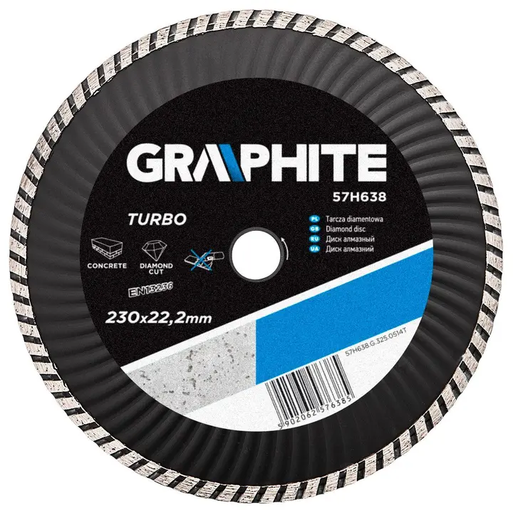 Elmas disk 230 x 22.2 mm, Turbo Wave