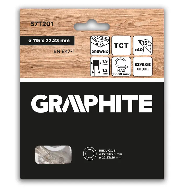 HM uçlu dairesel testere bıçakları 115 x 22,23 mm