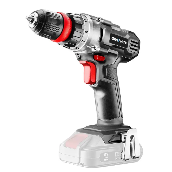 Akülü matkap Energy+ 18V, Li-Ion, 10 mm anahtarsız hızlı mandren, akü hariç