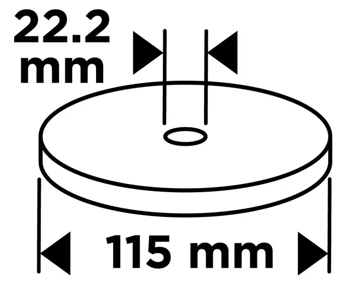 Zirkonyum flap disk 115 x 22.2 mm, P