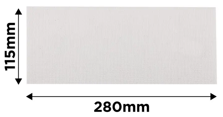 Zımpara filesi beyaz 115 x 280 mm, P