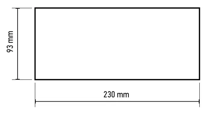 Zımpara kağıdı 93 x 230 mm, P100, 5 adet, deliksiz
