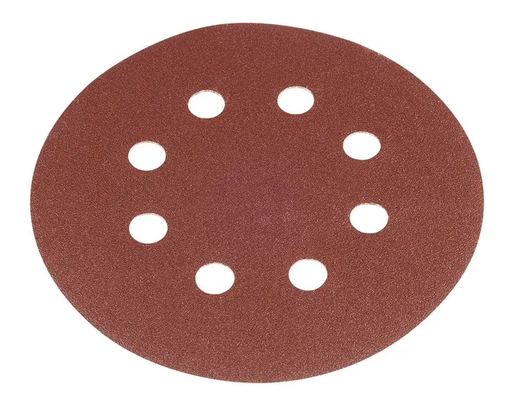 Cırt bantlı zımpara diskleri 125 mm, P80, 5 adet, 8 delikli