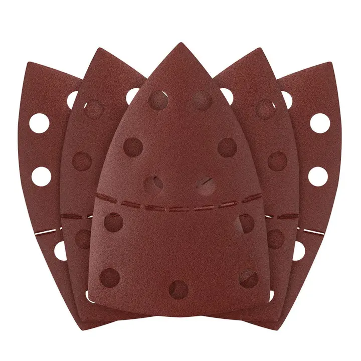 Zımpara kağıdı, cırt bantlı, iron 102 x 152 mm, P240, 5 adet, 11 delikli
