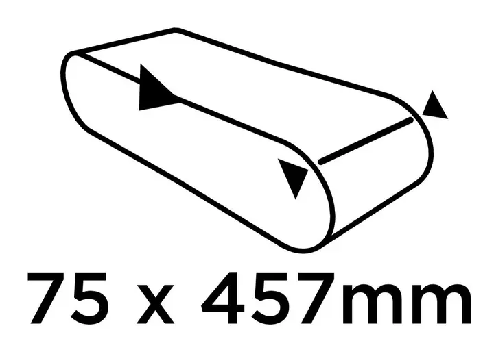 Zımpara bantları 75 x 457 mm, P