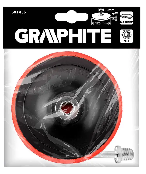 Cırt bantlı disk 125 mm x 8 mm, M14 dişli + 8 mm şaft