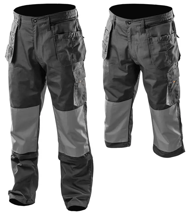 HD iş pantolonu, XL/56 beden, çıkarılabilir cepli ve paçalı