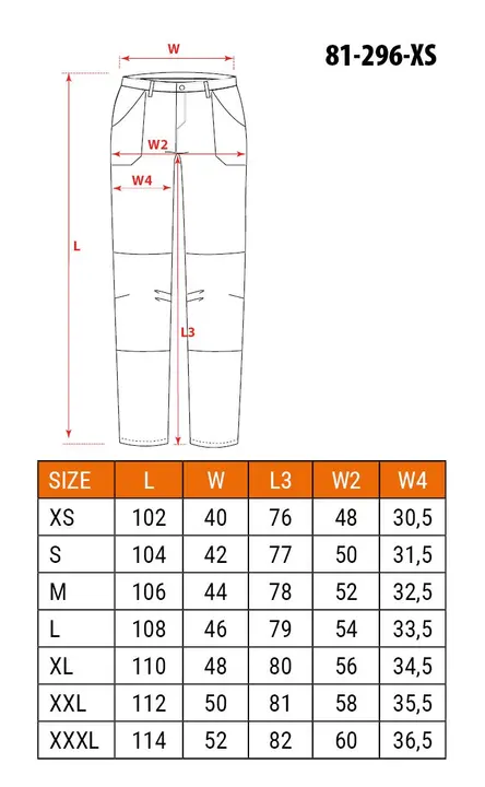 Mix&Match iş pantolonu, 4 yönlü esnek, alet kılıflı, Cordura, bej ve siyah, XS beden