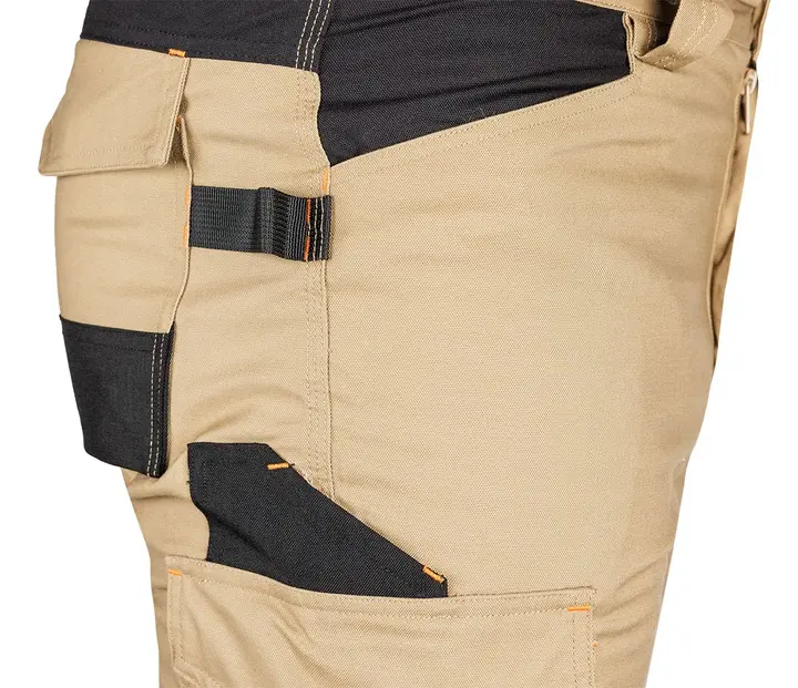 Mix&Match iş pantolonu, Canvas, Cordura takviyeli, bej/siyah