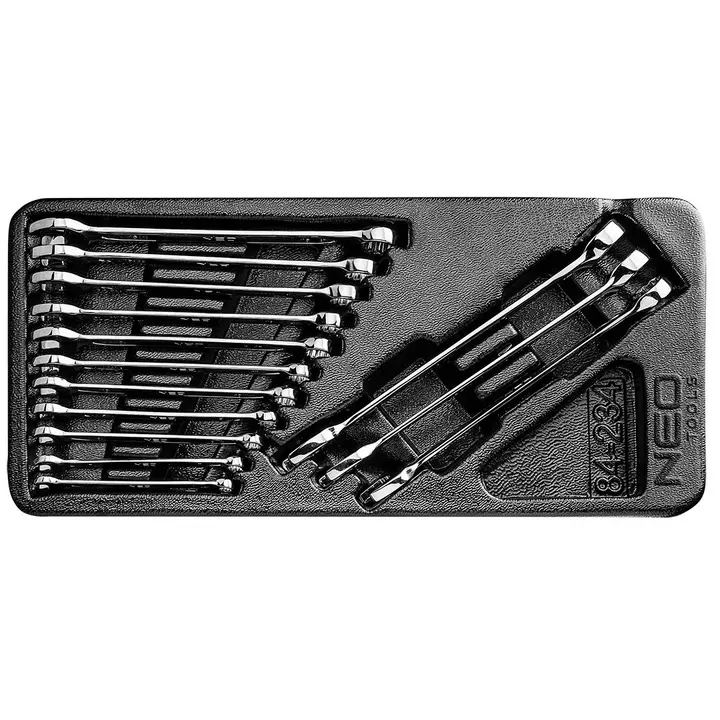 Kombine anahtarlar 6-19 mm, 14 parça set