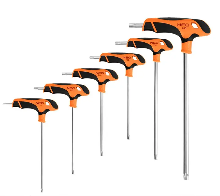 Torx anahtar tepsisi, 6 parça