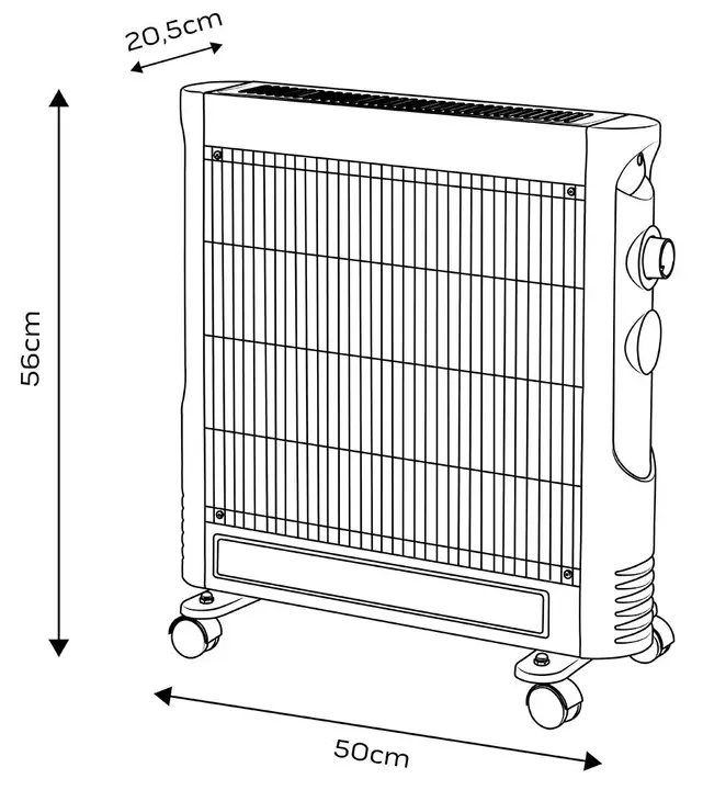 Kuvars kızılötesi ısıtıcı 600W/1200W