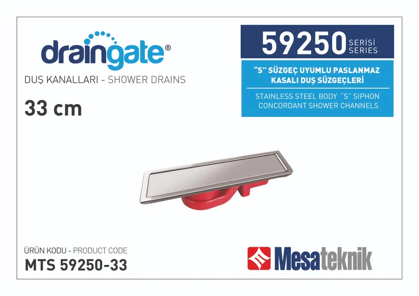 MTS 59250 S Sifon Uyumlu Paslanmaz Kasalı Seri