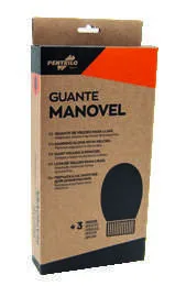 MANOVEL Cırt Bantlı Zımpara Eldiveni + 3 Tabaka