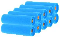 10'lu Gözeneksiz (Pore 0) Microfinish İçbükey Mini Rulo Yünü Paketi, 11 cm