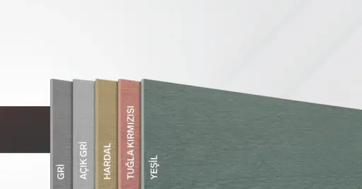 Kendinden Renkli Elyaf Takviyeli Çimentolu Levhalar